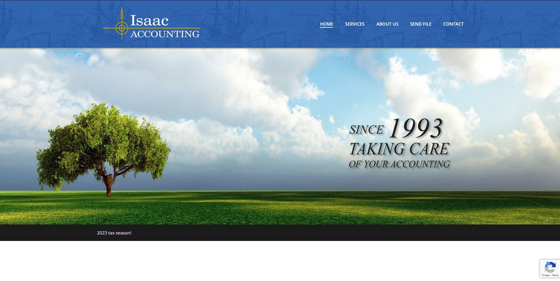 Isaac Accounting website